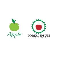 Apple vector illustration logo template