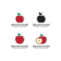 Apple vector illustration logo template