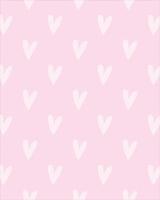 patrón de San Valentín. Patrón de objeto de corazón blanco transparente sobre fondo rosa