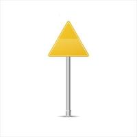 Realistic Yellow street and road signs. City illustration vector. Street traffic sign mockup isolated, signboard or signpost direction mock up image vector