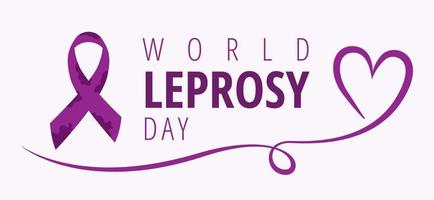 World Leprosy Day Concept to Banner Template. Vector Illustration