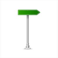 Realistic green street and road signs. City illustration vector. Street traffic sign mockup isolated, signboard or signpost direction mock up image vector