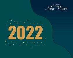 feliz año nuevo 2022 plantilla vector