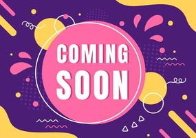 Coming Soon Banner Background Illustration