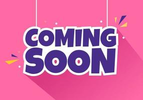Coming Soon Banner Background Illustration