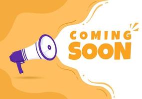 Coming Soon Banner Background Illustration vector