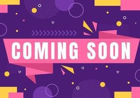 Coming Soon Banner Background Illustration vector