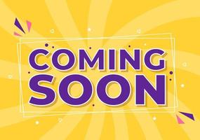 Coming Soon Banner Background Illustration vector