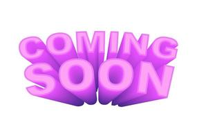 3D Coming Soon Banner Background Illustration vector