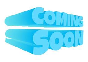 3D Coming Soon Banner Background Illustration vector