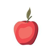 diseño de vector de fruta de manzana roja