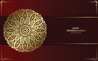 Fondo de mandala ornamental de lujo con estilo de patrón oriental islámico árabe vector