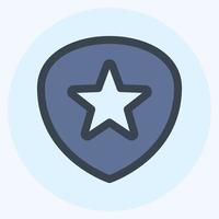 Icon Favorite Game - Color Mate Style,Simple illustration,Editable stroke vector
