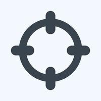 Icon Aim - Glyph Style,Simple illustration,Editable stroke vector