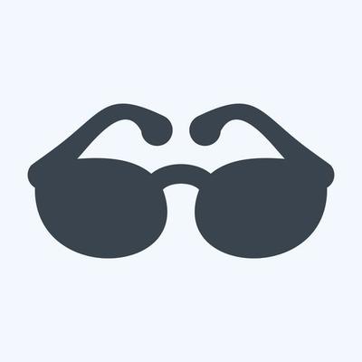 Icon Sunglass - Glyph Style,Simple illustration,Editable stroke