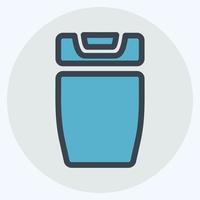 Icon Shower Gel - Color Mate Style - Simple illustration, Editable stroke. vector