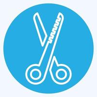 Icon Hair Scissor - Blue Eyes Style vector