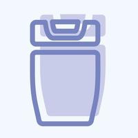 Icon Shower Gel - Two Tone Style - Simple illustration, Editable stroke. vector