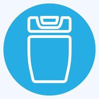 Icon Shower Gel - Blue Eyes Style - Simple illustration, Editable stroke. vector