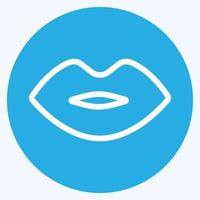 Icon Lip - Blue Eyes Style vector