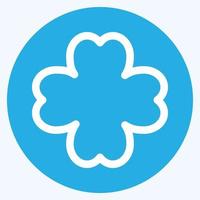 Icon Lucky - Blue Eyes Style,Simple illustration,Editable stroke vector