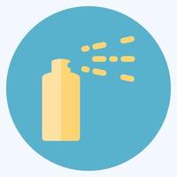 Icon Spray - Flat Style - Simple illustration, Editable stroke. vector