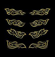 Borders Elements Set Collection, floral Swirl ornament Vector