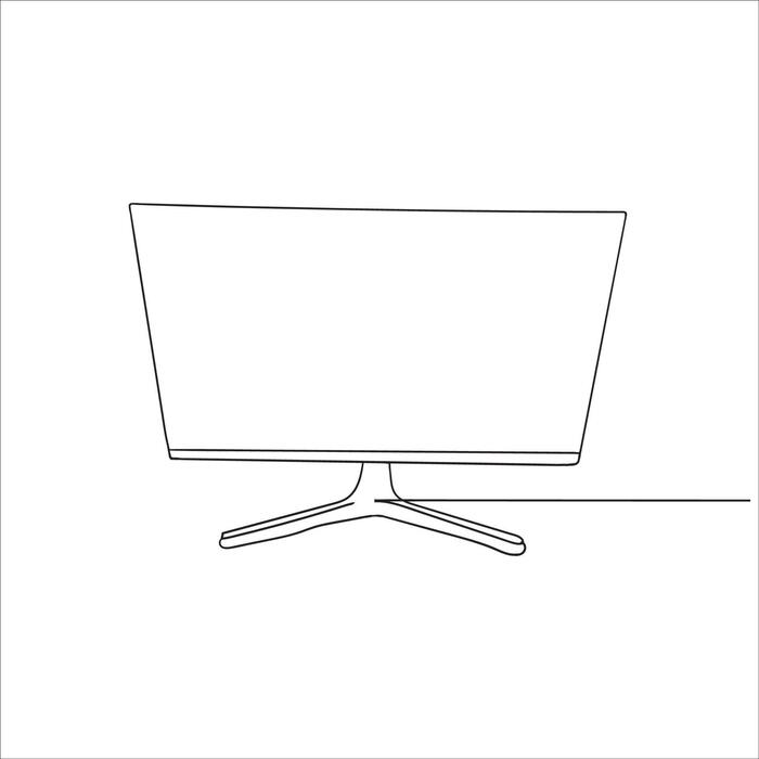 Continuous Line Computer Vector Art, Icons, and Graphics for Free Download