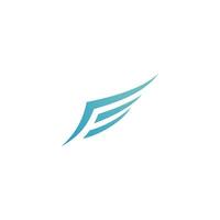 Falcon Wing  Vector Logo Icon Template