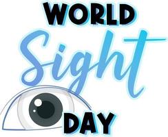 World sight day concept background vector