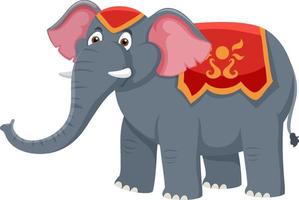 personaje de dibujos animados de elefante de circo