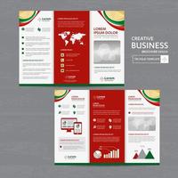 Flyer brochure business template design Corporate Business Identity digital technology company Element of stationery people community working promotion vector