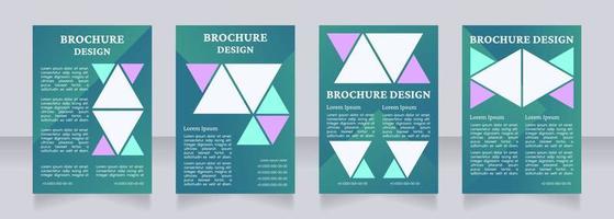 Coronavirus prevention measures blank brochure layout design. Vertical poster template set with empty copy space for text. Premade corporate reports collection. Editable flyer paper pages vector