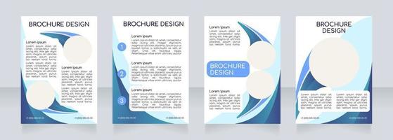 Face and body skin care methods blank brochure layout design. Vertical poster template set with empty copy space for text. Premade corporate reports collection. Editable flyer paper pages vector