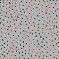 vector seamless pattern irregular  crosses x on a  background