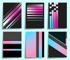 Geometric design with gradient textures for poster, flyer, brochure cover, card, typography, or other printing products. Vector illustration.