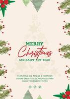 Christmas poster design vector