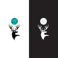 Deer vector icon illustration design