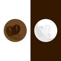 coffee bean icon vector