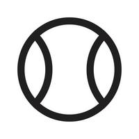 tennis ball Icon vector Line for web, presentation, logo, Icon Symbol.