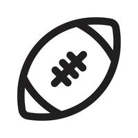 línea de vector de icono de rugby para web, presentación, logotipo, símbolo de icono.