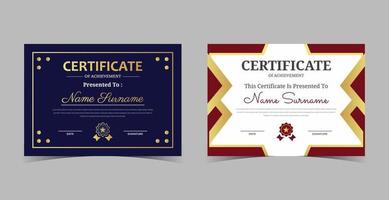 Certificate of Appreciation template, certificate of achievement, awards diploma template vector