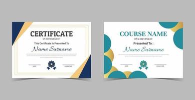 Certificate of Appreciation template, certificate of achievement, awards diploma template vector