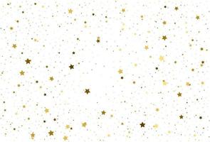 Golden star confetti. Gold festive background vector