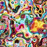 Abstract Retro Rainbow Psychedelic Lava vector