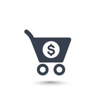 icono de orden de compra aislado en blanco vector