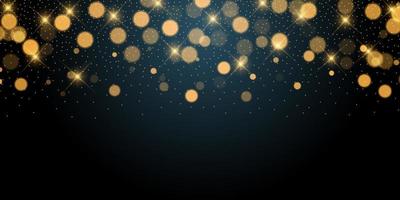 christmas background of sparkling bokeh lights vector