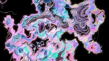 Fondo iridiscente líquido holográfico abstracto video