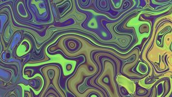 Abstract textured multicolored Iridescent liquid background video