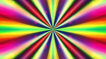 Fondo de fantasía abstracta con rayos multicolores. video